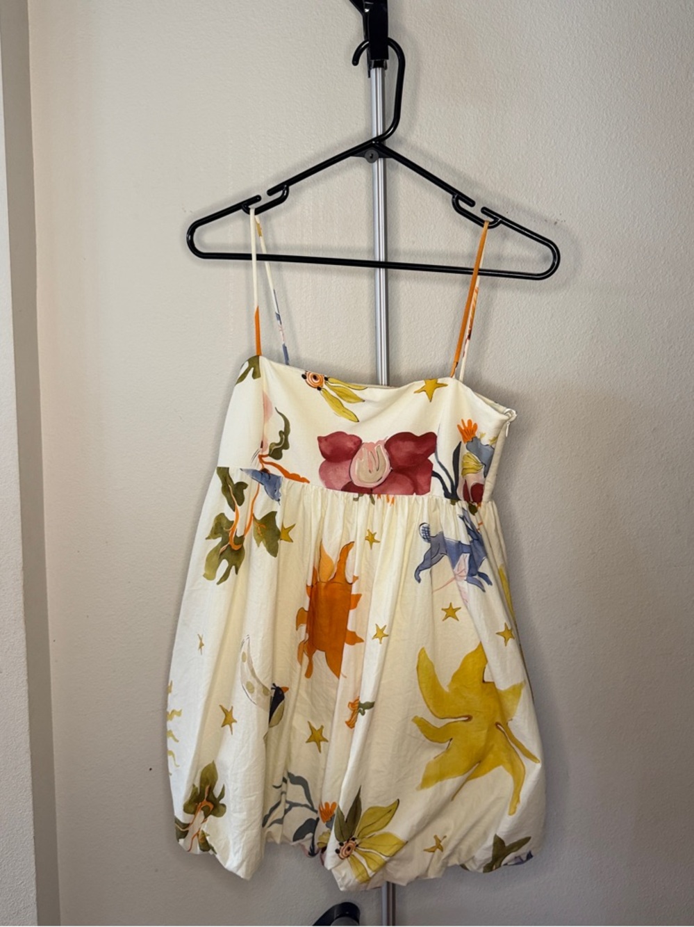 Zara Whimsical Bubble-hem Mini Dress